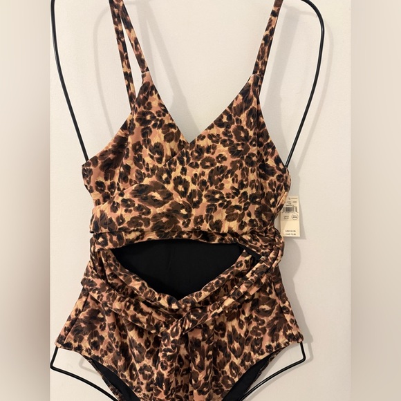 aerie Other - New Aerie Leopard One Piece Wrap One Piece Swimsuit.